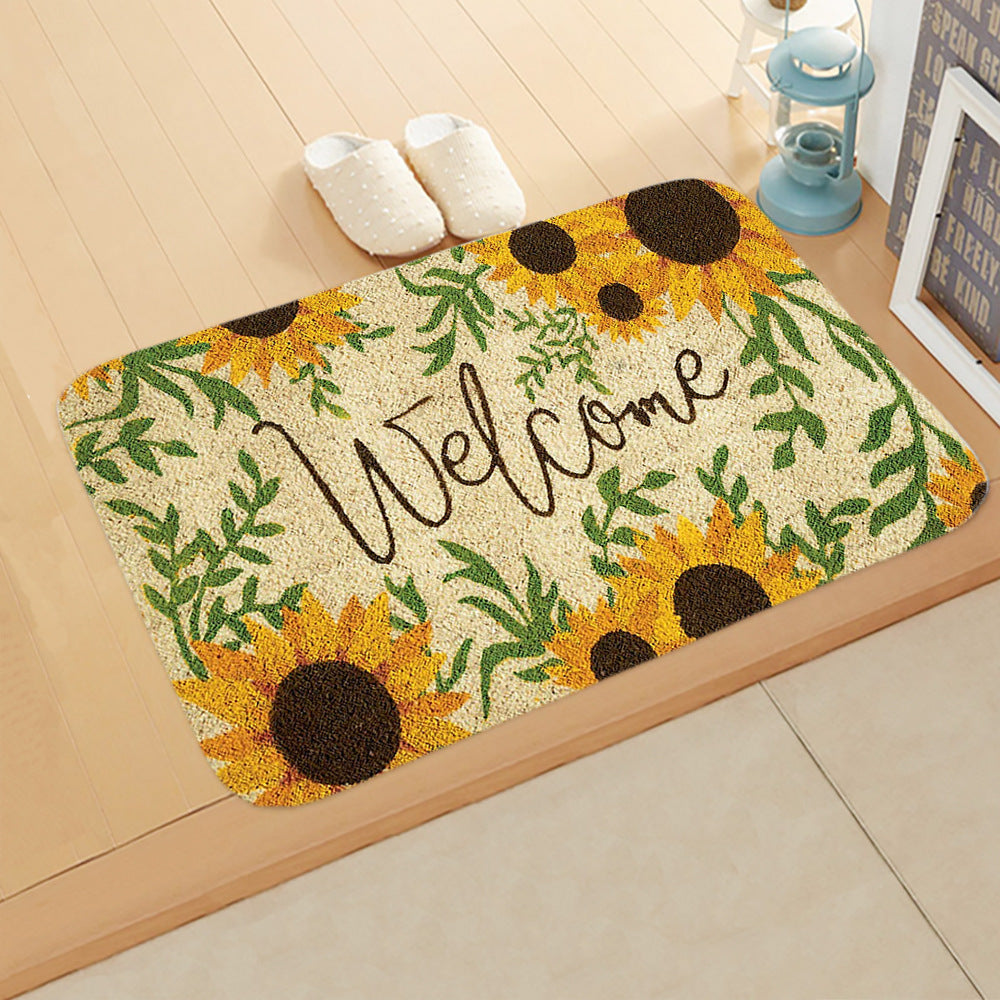 ¡°Welcome¡± Pattern Modern Simplicity Entryway Doormat Rugs Kitchen Bathroom Anti-slip Mats 04