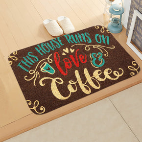 Welcome Home Pattern Modern Simplicity Entryway Doormat Rugs Kitchen Bathroom Anti-slip Mats 02