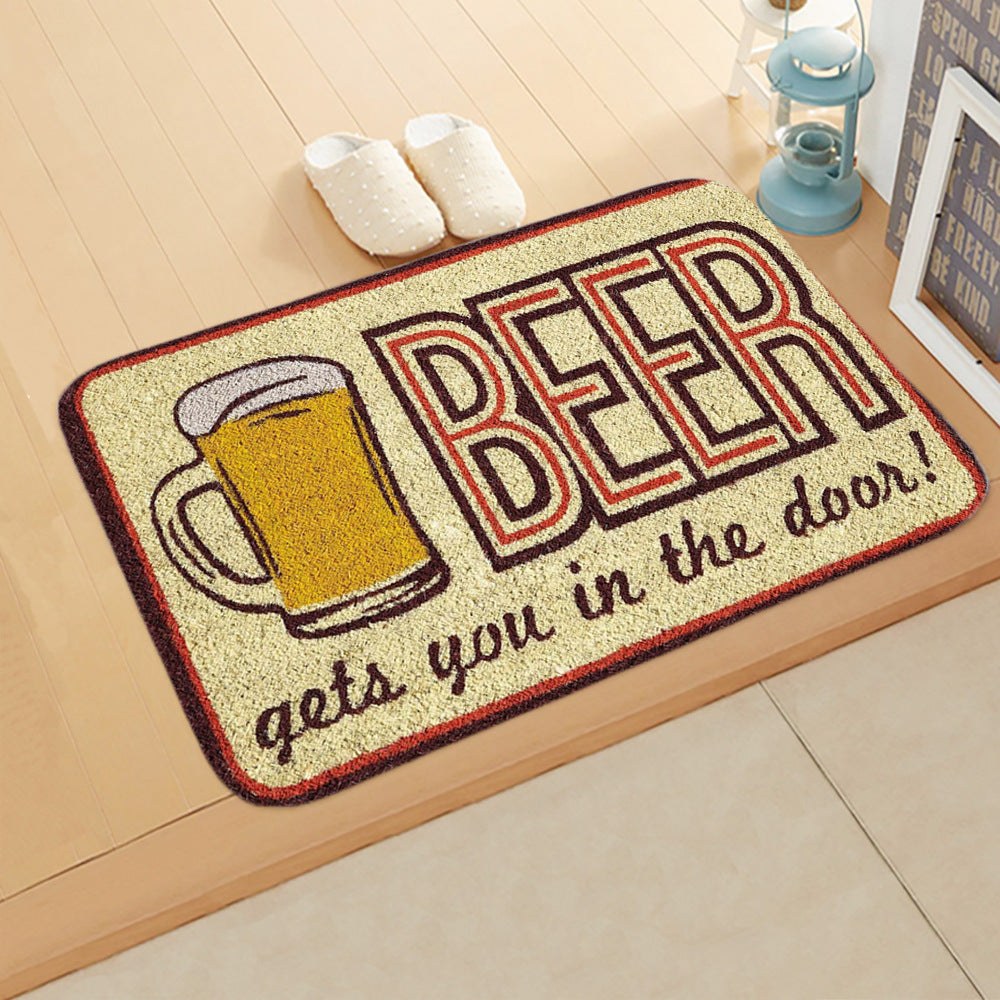 Welcome Home Pattern Modern Simplicity Entryway Doormat Rugs Kitchen Bathroom Anti-slip Mats 03