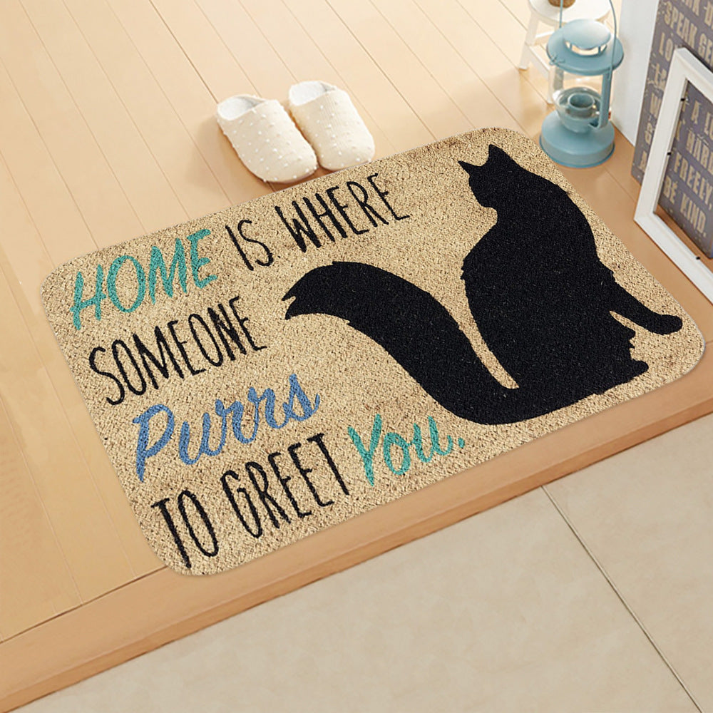 Welcome Home Pattern Modern Simplicity Entryway Doormat Rugs Kitchen Bathroom Anti-slip Mats 11