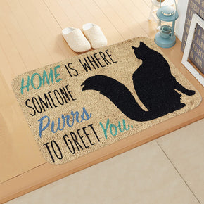 Welcome Home Pattern Modern Simplicity Entryway Doormat Rugs Kitchen Bathroom Anti-slip Mats 11