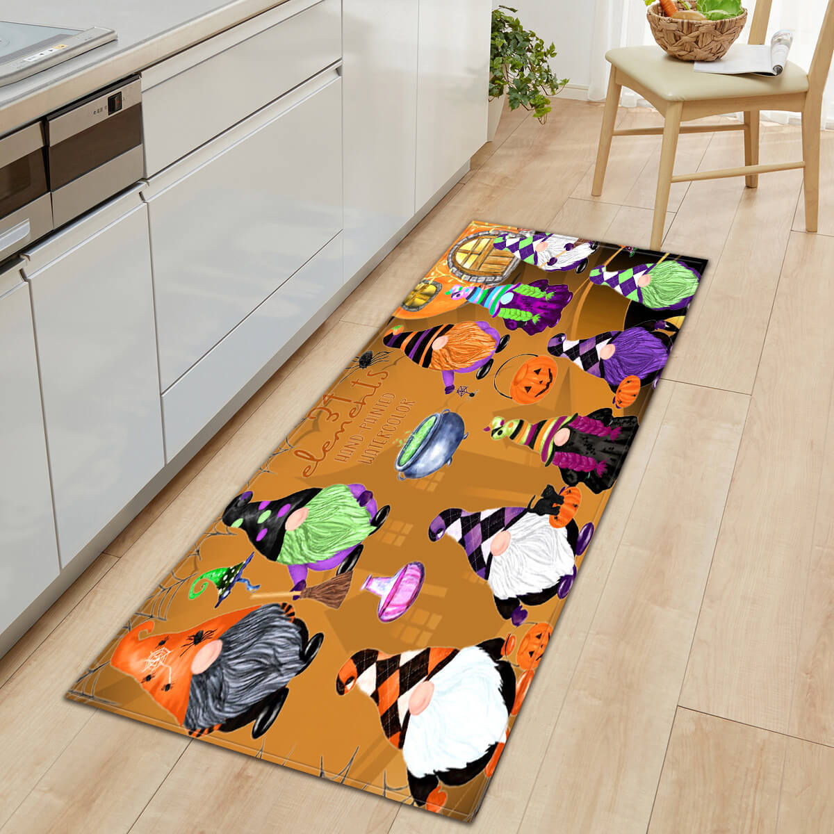 Halloween Series Pattern Entryway Doormat Runners Rugs Kitchen Bathroom Anti-slip Mats 05