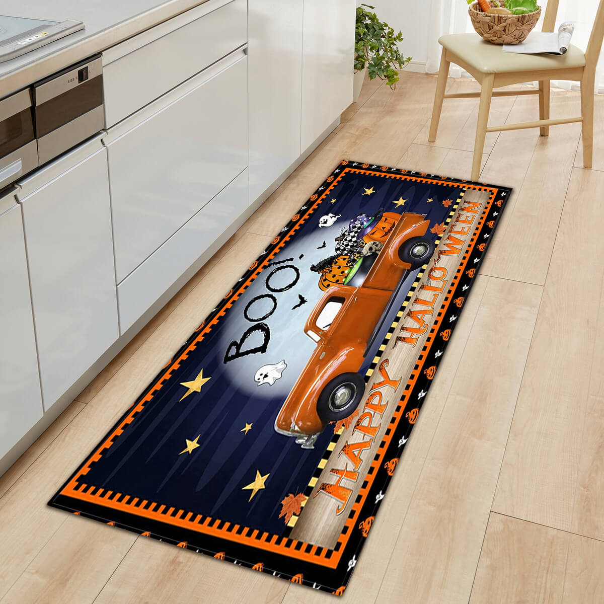 Halloween Series Pattern Entryway Doormat Runners Rugs Kitchen Bathroom Anti-slip Mats 09