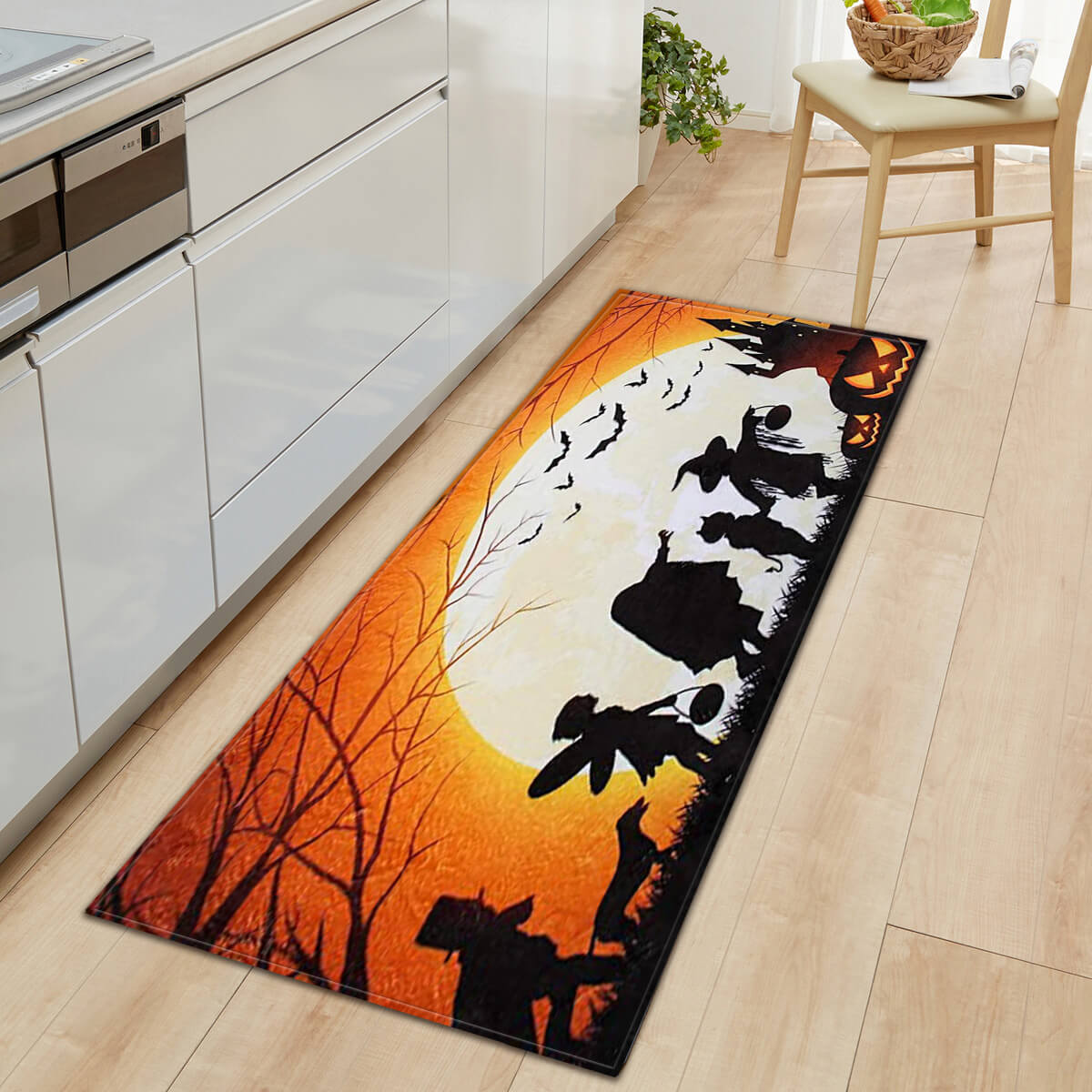 Halloween Series Pattern Entryway Doormat Runners Rugs Kitchen Bathroom Anti-slip Mats 15