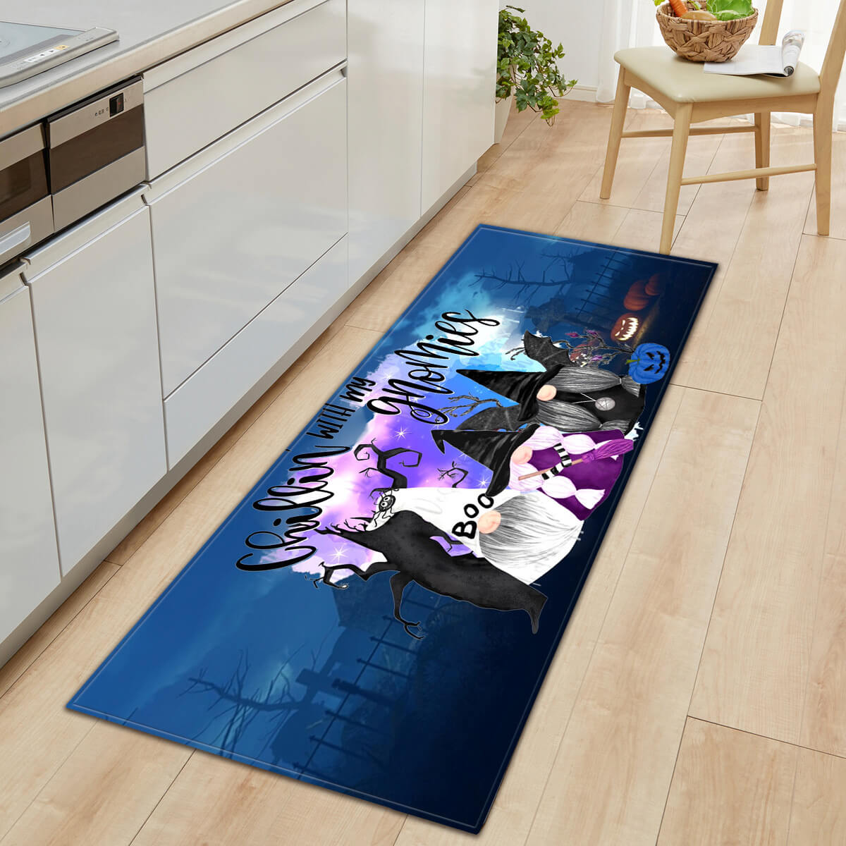 Halloween Series Pattern Entryway Doormat Runners Rugs Kitchen Bathroom Anti-slip Mats 17