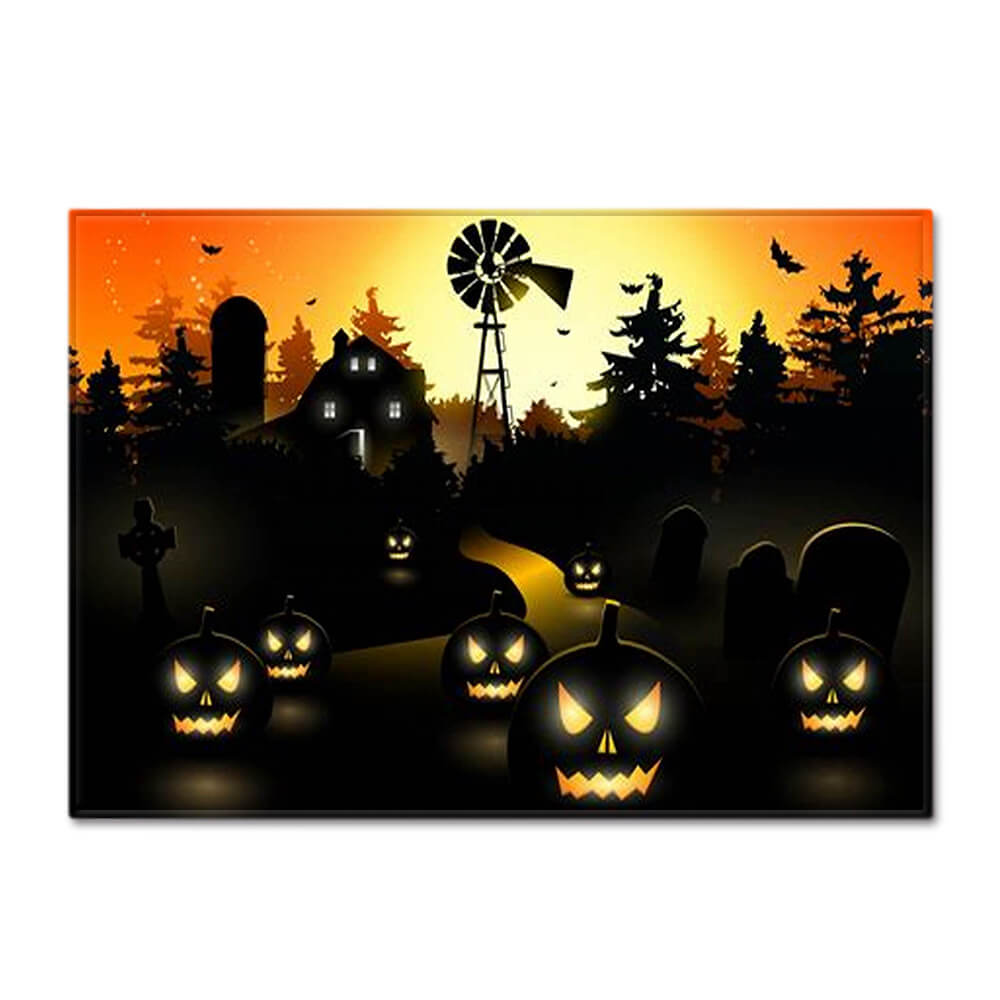 Halloween Flannel Living Room Carpets for Party Holiday Decoration