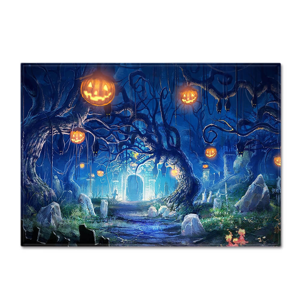 Halloween Flannel Living Room Carpets for Party Holiday Decoration