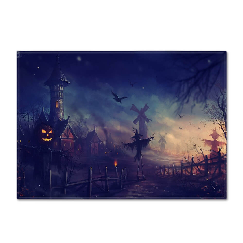 Halloween Flannel Living Room Carpets for Party Holiday Decoration