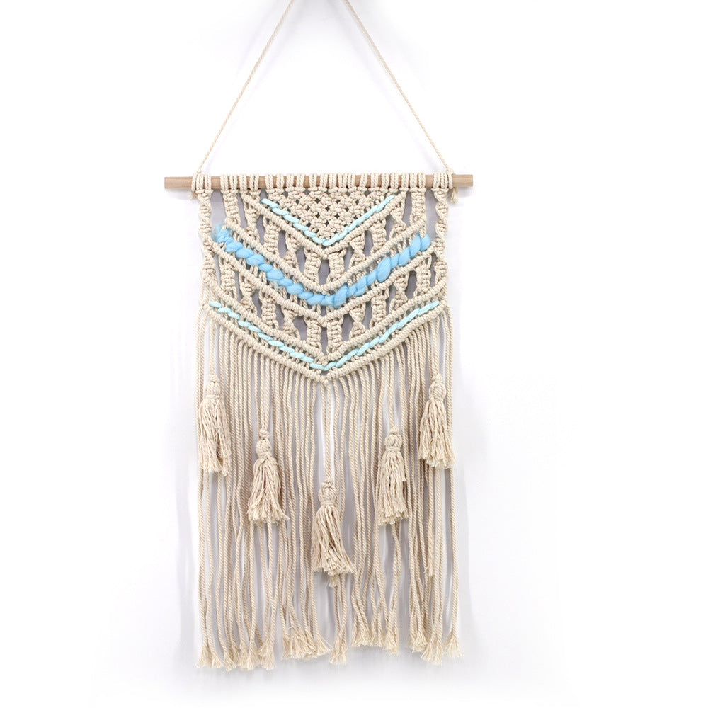 Quality Handwoven Cotton Hanging Rugs Tapestry With Tassel Handwoven For Bedroom Living Room Hall Wall Decor Art Tapestries
