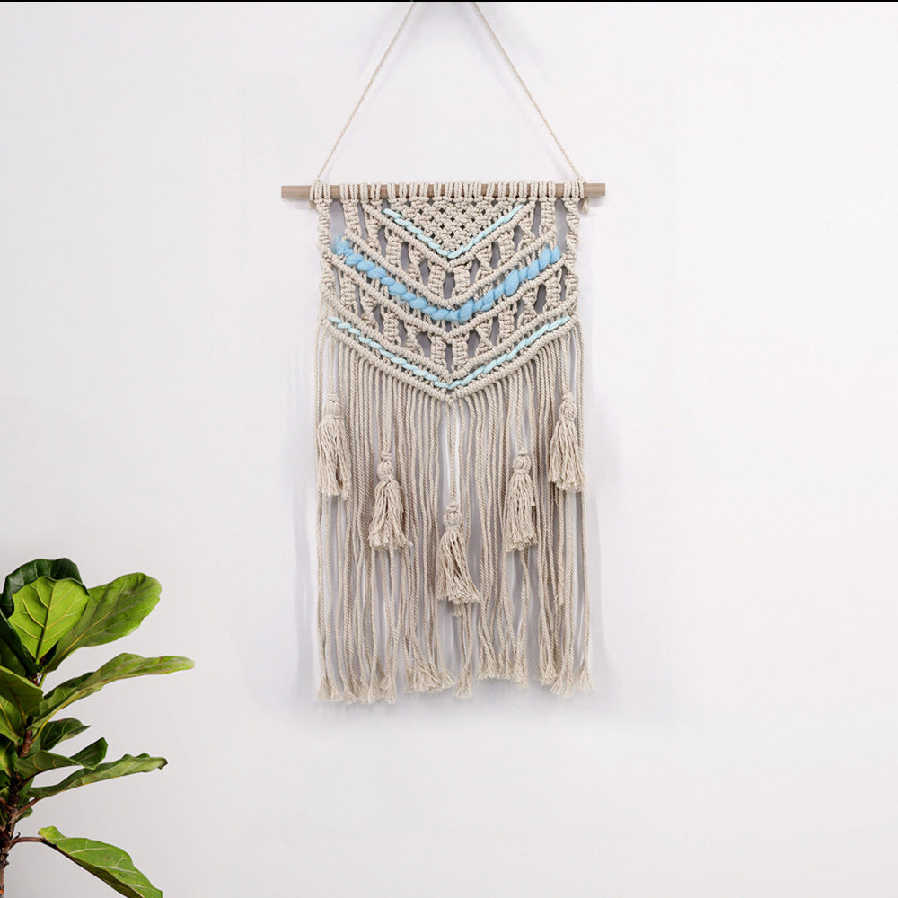 Quality Handwoven Cotton Hanging Rugs Tapestry With Tassel Handwoven For Bedroom Living Room Hall Wall Decor Art Tapestries