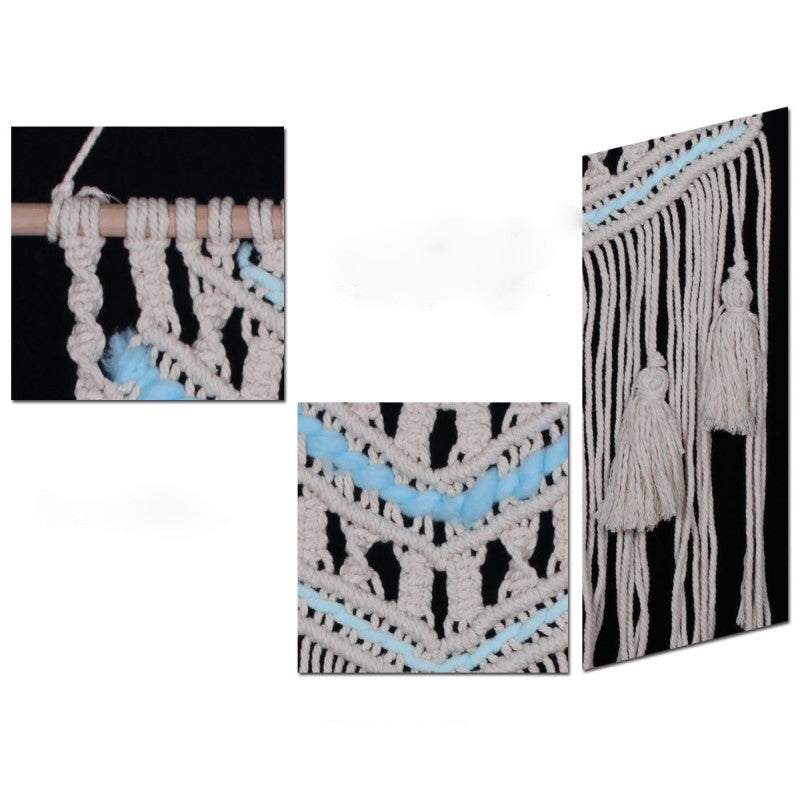 Quality Handwoven Cotton Hanging Rugs Tapestry With Tassel Handwoven For Bedroom Living Room Hall Wall Decor Art Tapestries