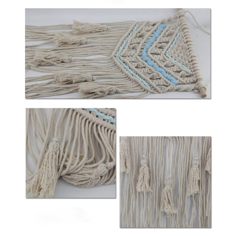 Quality Handwoven Cotton Hanging Rugs Tapestry With Tassel Handwoven For Bedroom Living Room Hall Wall Decor Art Tapestries