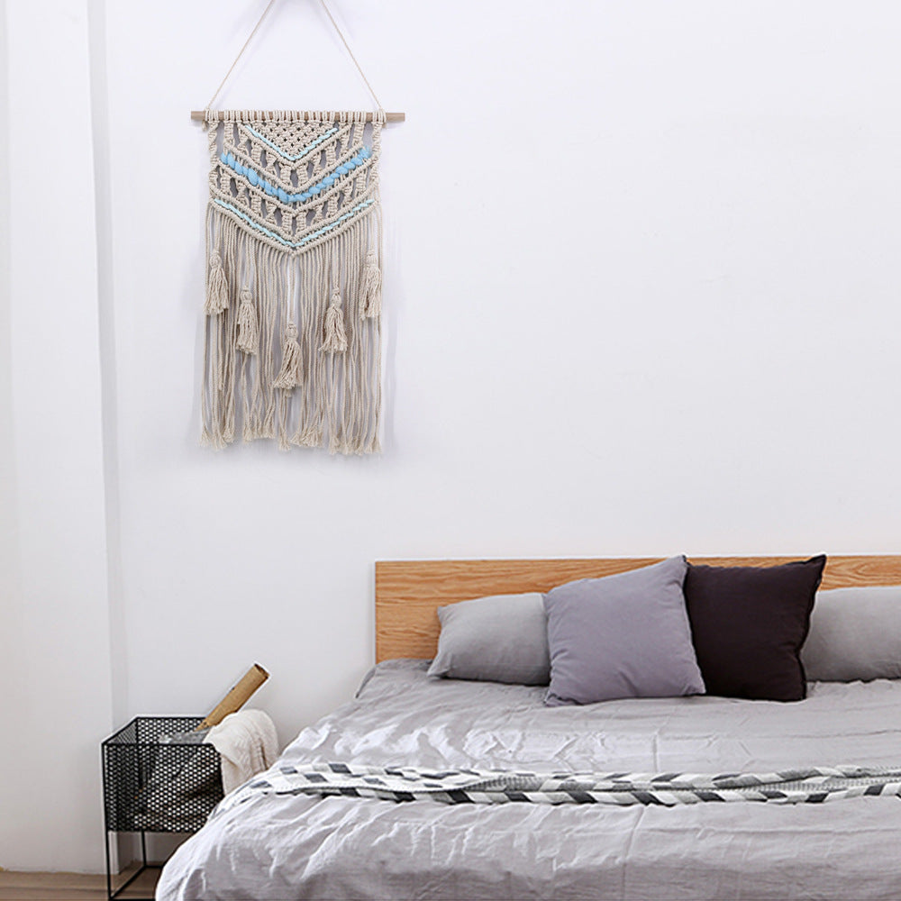 Quality Handwoven Cotton Hanging Rugs Tapestry With Tassel Handwoven For Bedroom Living Room Hall Wall Decor Art Tapestries