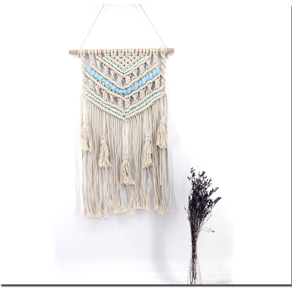Quality Handwoven Cotton Hanging Rugs Tapestry With Tassel Handwoven For Bedroom Living Room Hall Wall Decor Art Tapestries