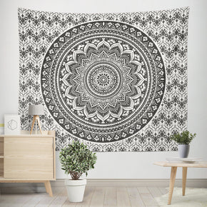 Vintage 3D Floral Patterned Decor Hanging Rugs Wall Art Tapestries for Bedroom Living Room Hall Dorm 11