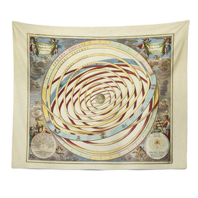 Vintage World Map Patterned Decor Hanging Rugs Wall Art Tapestries for Bedroom Living Room Hall Dorm 23