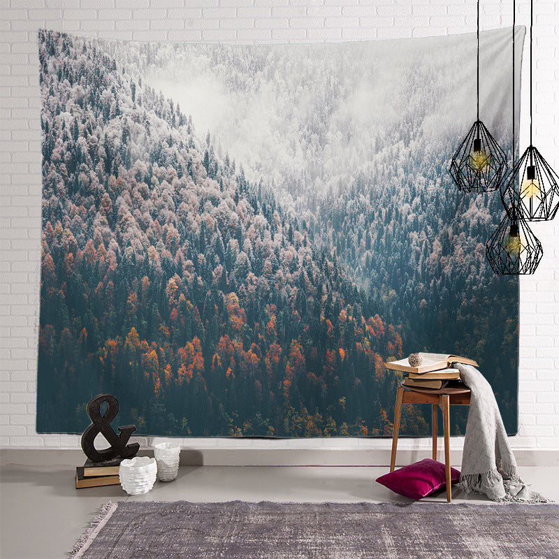 Plant Landscape Patterned Decor Hanging Rugs Wall Art Tapestries for Bedroom Living Room Hall Dorm 04