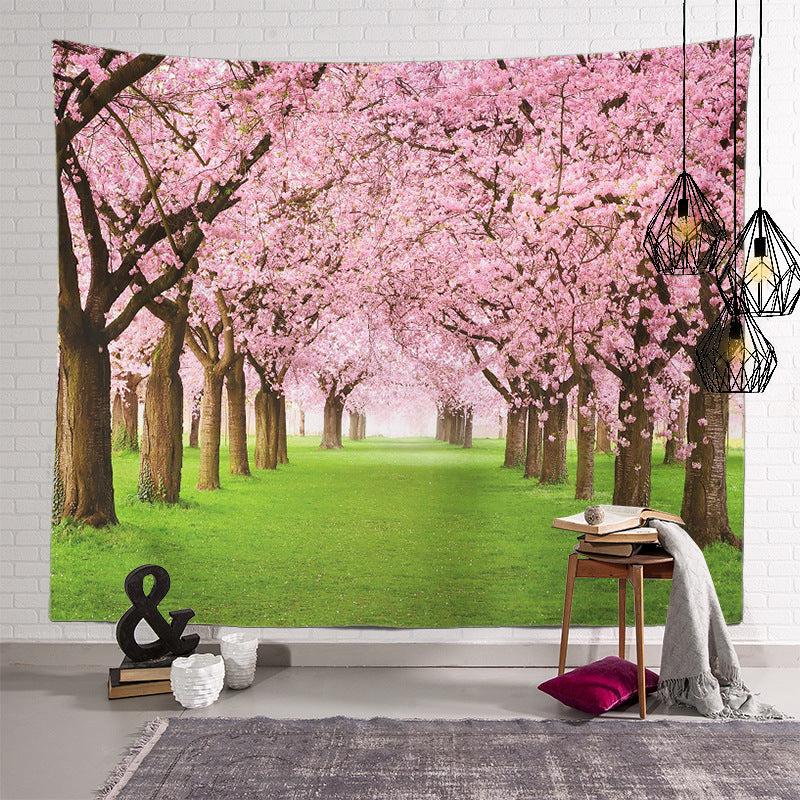 Plant Landscape Patterned Decor Hanging Rugs Wall Art Tapestries for Bedroom Living Room Hall Dorm 12