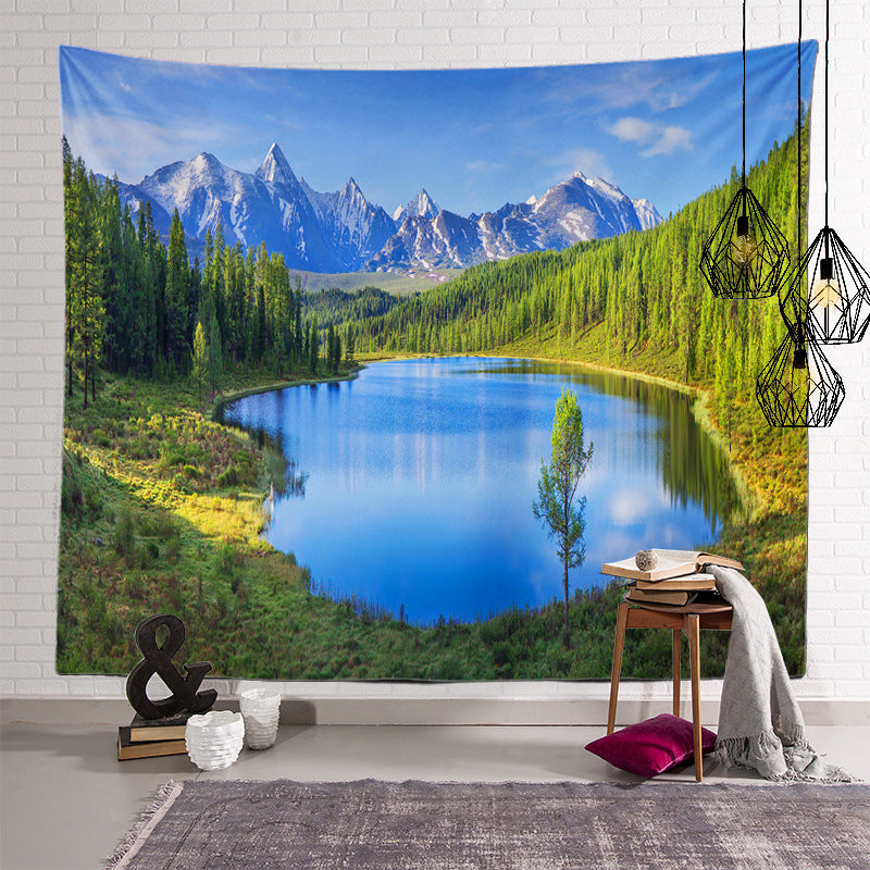 Plant Landscape Patterned Decor Hanging Rugs Wall Art Tapestries for Bedroom Living Room Hall Dorm 17