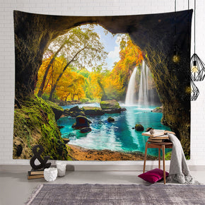 Plant Landscape Patterned Decor Hanging Rugs Wall Art Tapestries for Bedroom Living Room Hall Dorm 25