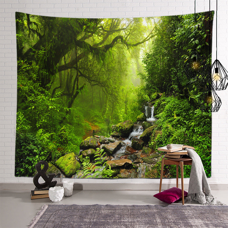 Plant Landscape Patterned Decor Hanging Rugs Wall Art Tapestries for Bedroom Living Room Hall Dorm 29