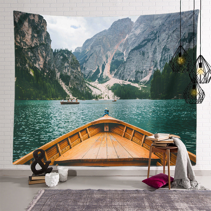 Plant Landscape Patterned Decor Hanging Rugs Wall Art Tapestries for Bedroom Living Room Hall Dorm 30