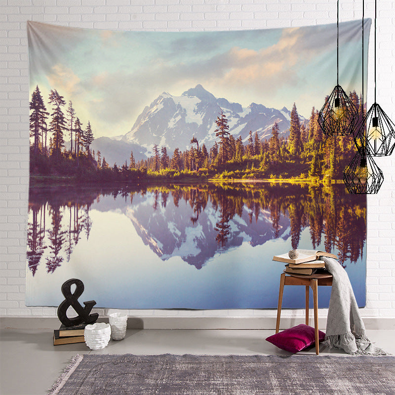 Plant Landscape Patterned Decor Hanging Rugs Wall Art Tapestries for Bedroom Living Room Hall Dorm 36