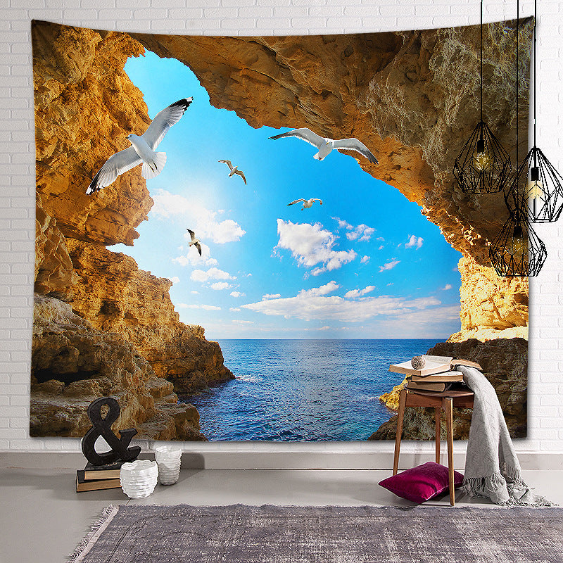Forest Landscape Patterned Decor Hanging Rugs Wall Art Tapestries for Bedroom Living Room Hall Dorm 08