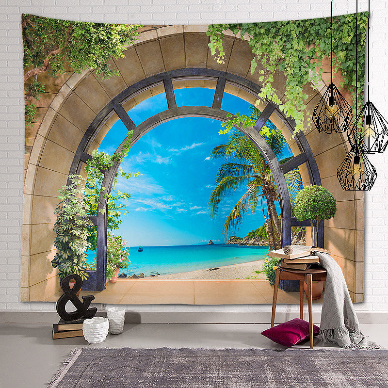 Forest Landscape Patterned Decor Hanging Rugs Wall Art Tapestries for Bedroom Living Room Hall Dorm 13