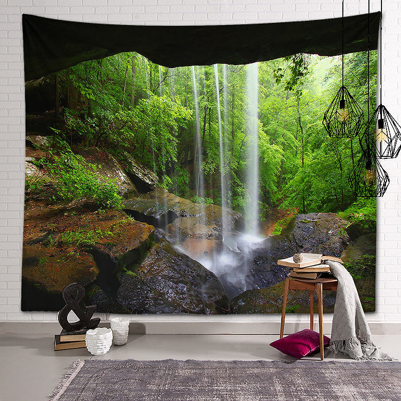 Forest Landscape Patterned Decor Hanging Rugs Wall Art Tapestries for Bedroom Living Room Hall Dorm 16