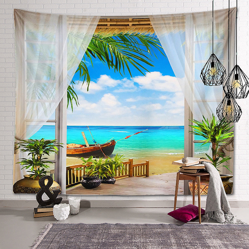 Forest Landscape Patterned Decor Hanging Rugs Wall Art Tapestries for Bedroom Living Room Hall Dorm 18