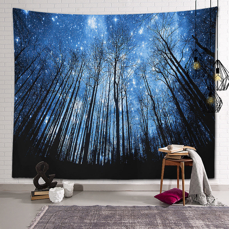 Forest Landscape Patterned Decor Hanging Rugs Wall Art Tapestries for Bedroom Living Room Hall Dorm 22