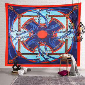 Steed Vintage Patterned Decor Hanging Rugs Wall Art Tapestries for Bedroom Living Room Hall Dorm 07