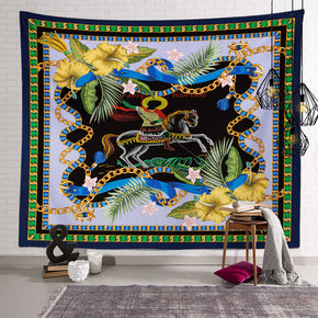 Steed Vintage Patterned Decor Hanging Rugs Wall Art Tapestries for Bedroom Living Room Hall Dorm 19