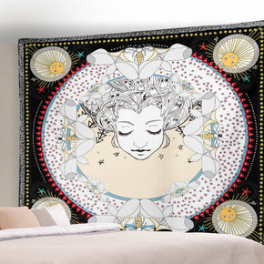 Moon Sun Pattern Sofa Background Wall Decoration Tapestry for Bedroom Living Room Hall 01