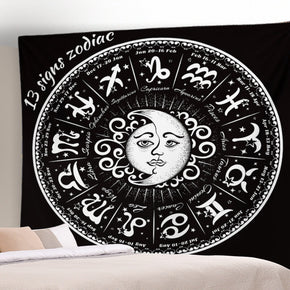 Moon Sun Pattern Sofa Background Wall Decoration Tapestry for Bedroom Living Room Hall 03