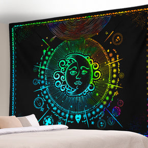 Moon Sun Pattern Sofa Background Wall Decoration Tapestry for Bedroom Living Room Hall 05