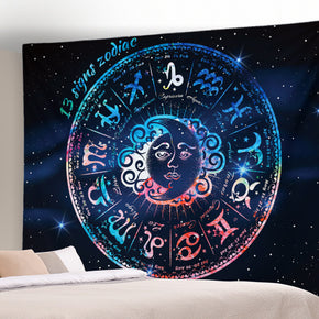Moon Sun Pattern Sofa Background Wall Decoration Tapestry for Bedroom Living Room Hall 13