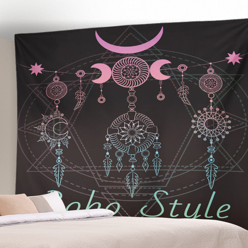 Moon Sun Pattern Sofa Background Wall Decoration Tapestry for Bedroom Living Room Hall 20