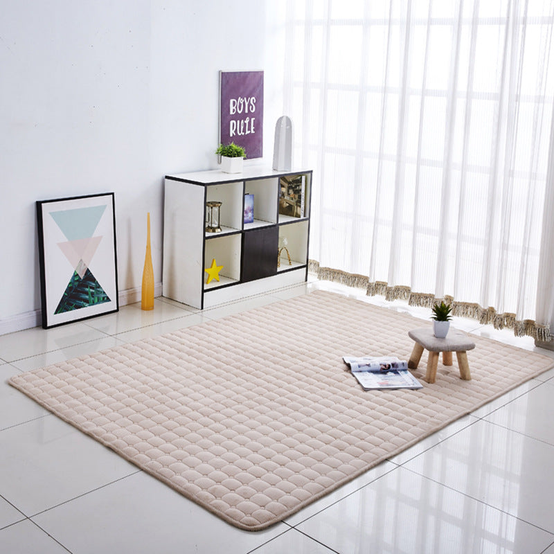 Thickened Modern Home Decor Coral Fleece Carpets Anti-Slip Rugs for Bedside Entrance Living Room Bedroom