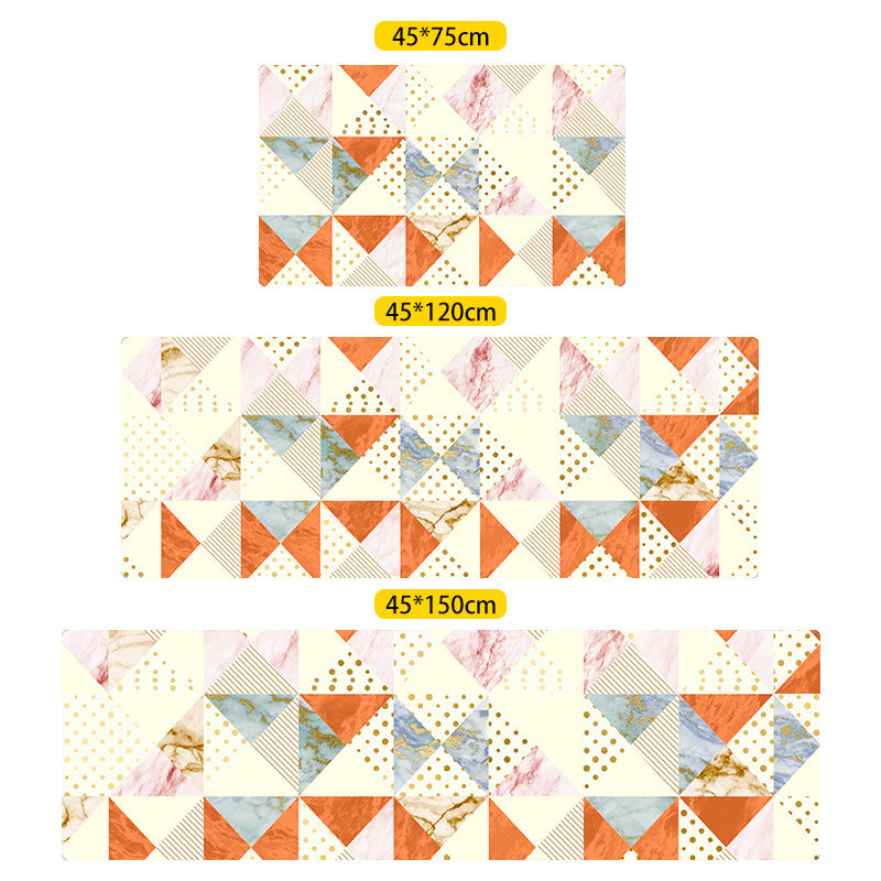 Modern Patterned Geometric Entryway Doormat Runners Rugs Kitchen Bathroom Anti-skip Mats