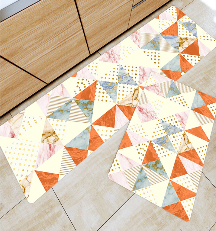 Modern Patterned Geometric Entryway Doormat Runners Rugs Kitchen Bathroom Anti-skip Mats
