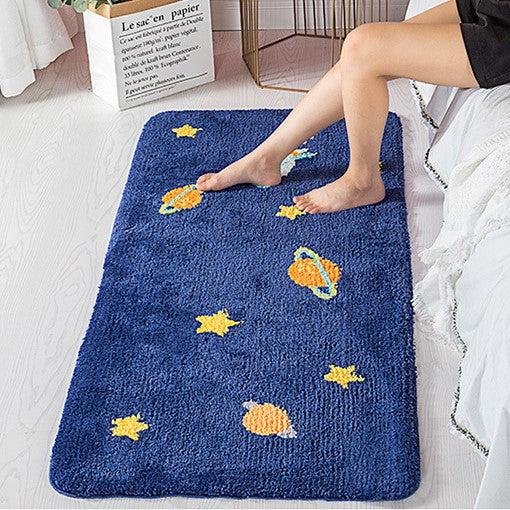 Star Planet Shaggy Soft Patterned Runners Living Room Bedroom Kids Room Bedside Floor Rugs