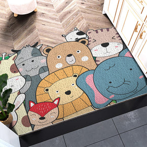 Horizontal Version Cuttable Cartoon Animal Wear-resistant Dust-removing Anti-slip DoorMat 01-08