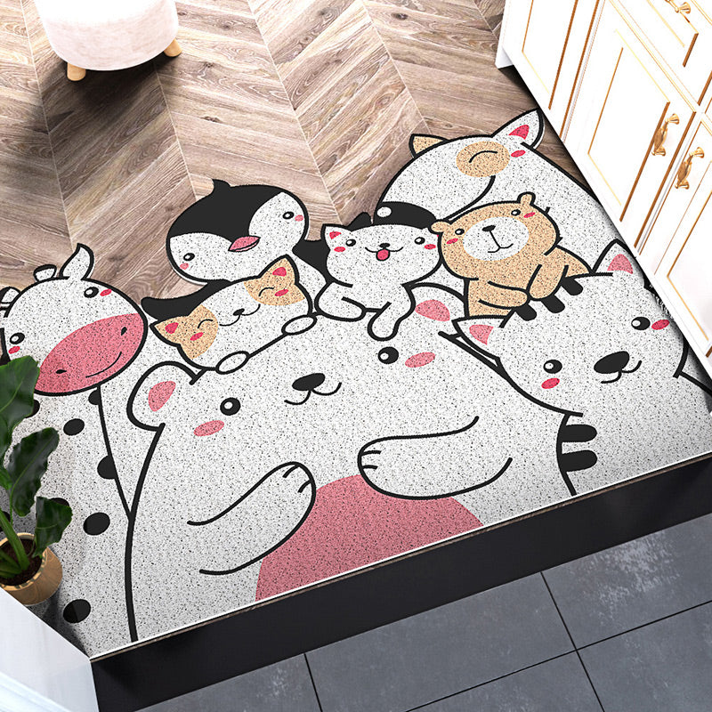 Horizontal Version Cuttable Cartoon Animal World Wear-resistant Dust-removing Anti-slip DoorMat 05