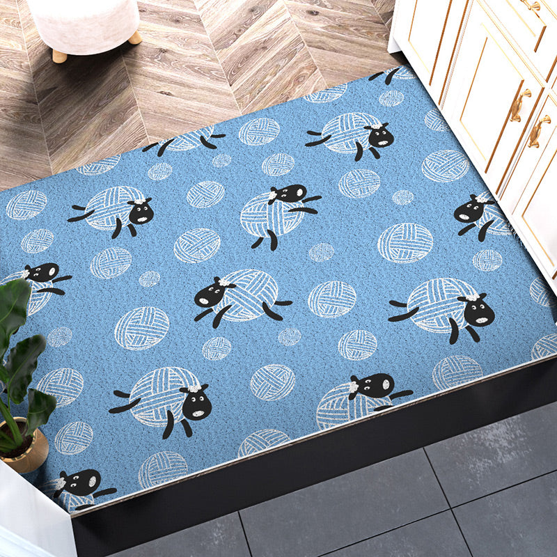 Horizontal Version Cuttable Cartoon Animal Wear-resistant Dust-removing Anti-slip DoorMat 09-16