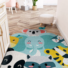 Vertical Version Cuttable Cartoon Animal World Wear-resistant Dust-removing Anti-slip DoorMat 02