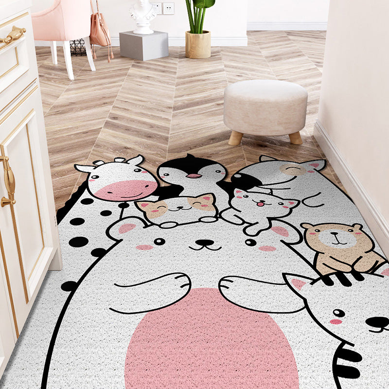 Vertical Version Cuttable Cartoon Animal World Wear-resistant Dust-removing Anti-slip DoorMat 05