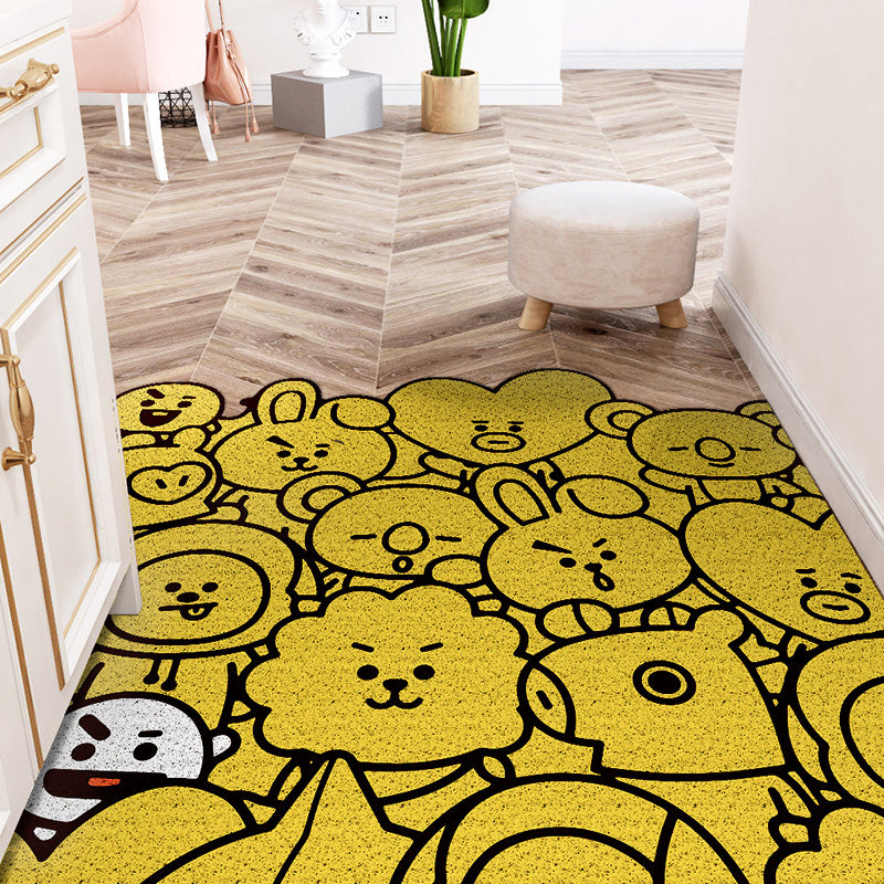 Vertical Version Cuttable Cartoon Animal Wear-resistant Dust-removing Anti-slip DoorMat 01-08