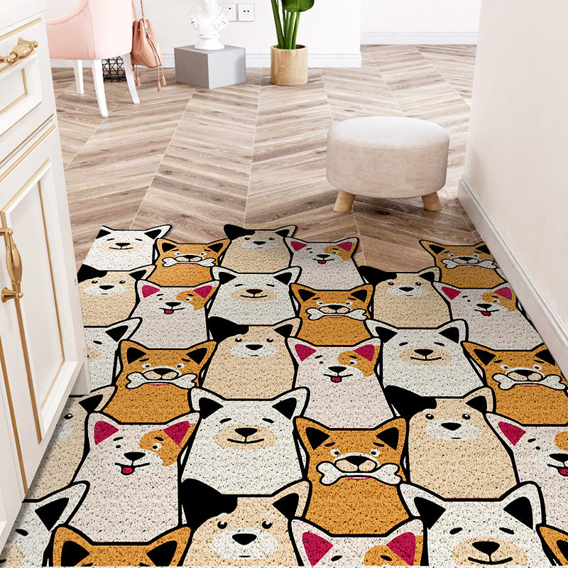 Vertical Version Cuttable Cartoon Dog Party Wear-resistant Dust-removing Anti-slip DoorMat 12